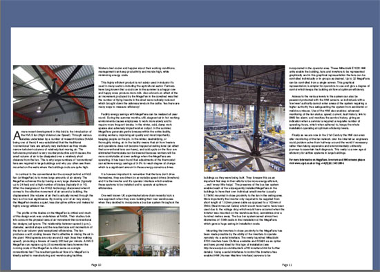 MegaFans for efficient cooling of large premises